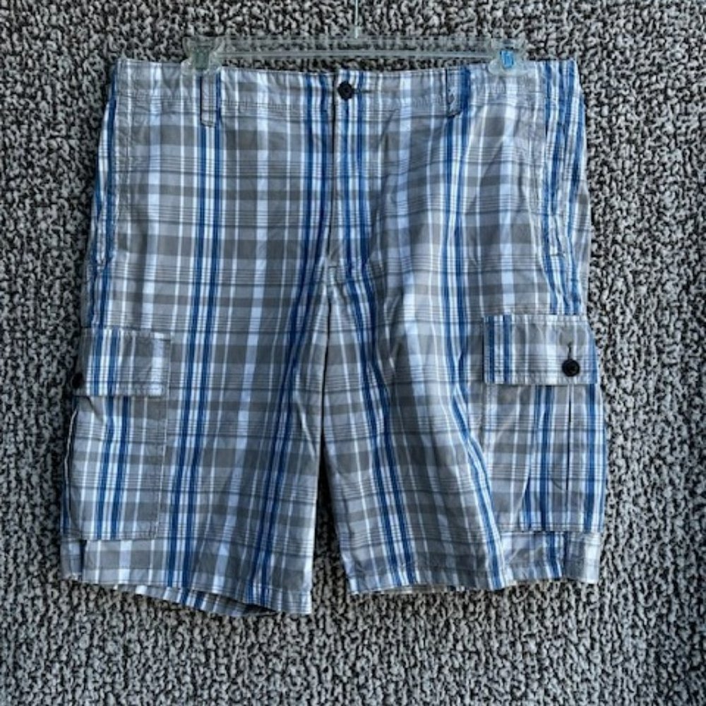 DOCKERS Plaid Cargo Shorts